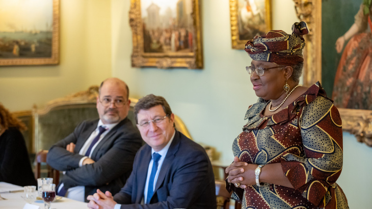 Déjeuner de courtoisie en l'honneur de Madame Ngozi Okonjo-Iweala, directrice générale de l'Organisation Mondiale du Commerce (OMC)