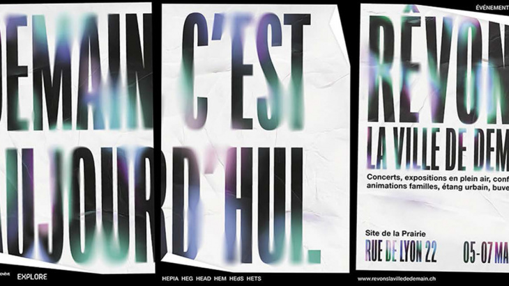 affiche rêvons la ville de demain