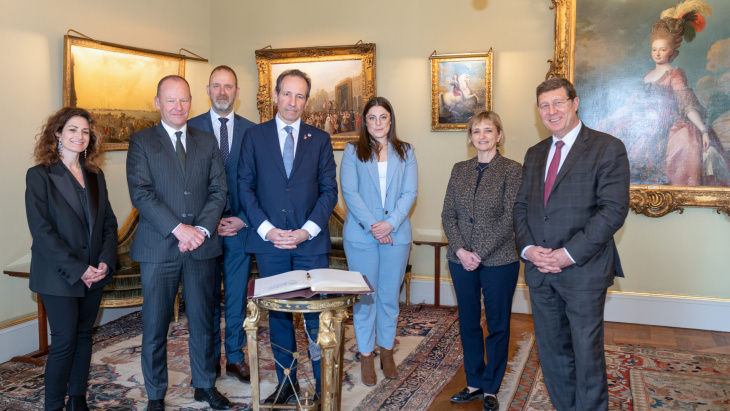 Déjeuner offert à S.E. Monsieur Petros Mavromichalis, Ambassadeur de l'Union européenne en Suisse et au Liechtenstein