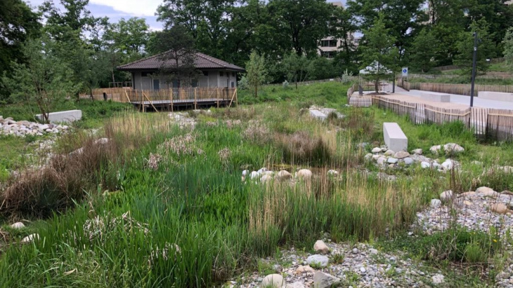 Gestion des eaux du quartier Les Sciers à Plan-les-Ouates (Yvan Martignago, mai 2022)