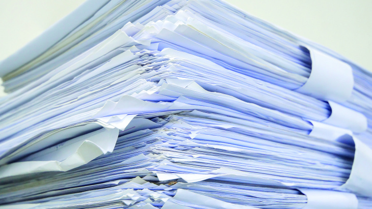 Le papier, un exemple de déchet urbain d'entreprise