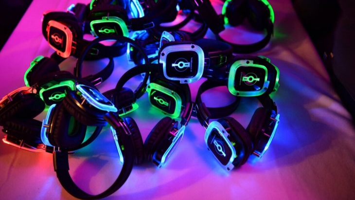 Casques de la silent party