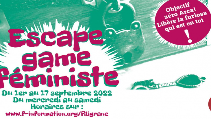 affiche escape game féministe