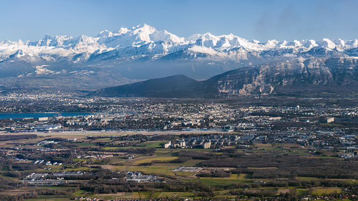 Genève, vue des Crozets