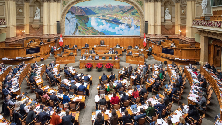Photographie de l'Assemblée nationale suisse