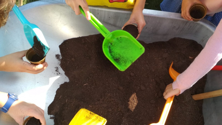 Education pédagogique au compost