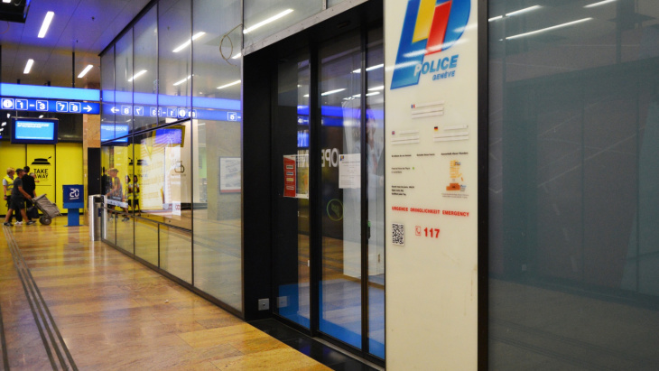 entrée de la police de Cornavin