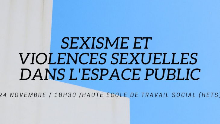 sexisme et violences sexuelles dans l'espace public conférence du 24 novembre 2022