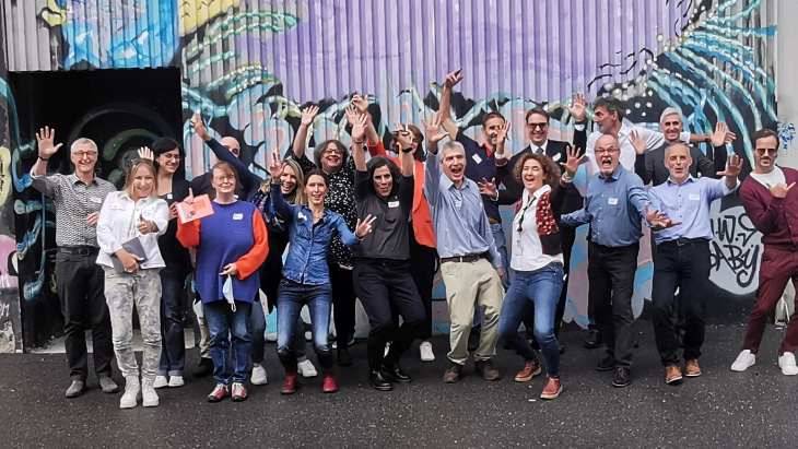 Des participants heureux
