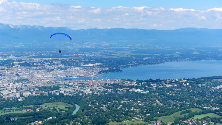 Vue sur Genève depuis le Salève