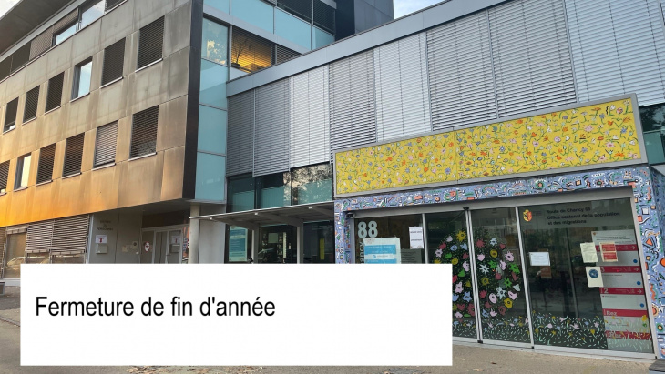 Fermeture fin d'année -  OCPM /CCB 