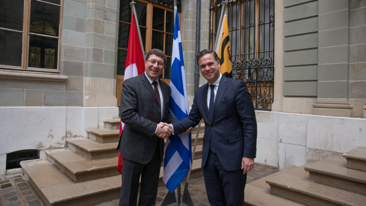 Visite de courtoisie de Monsieur Alexandre Yennimatas, consul général de Grèce à Genève