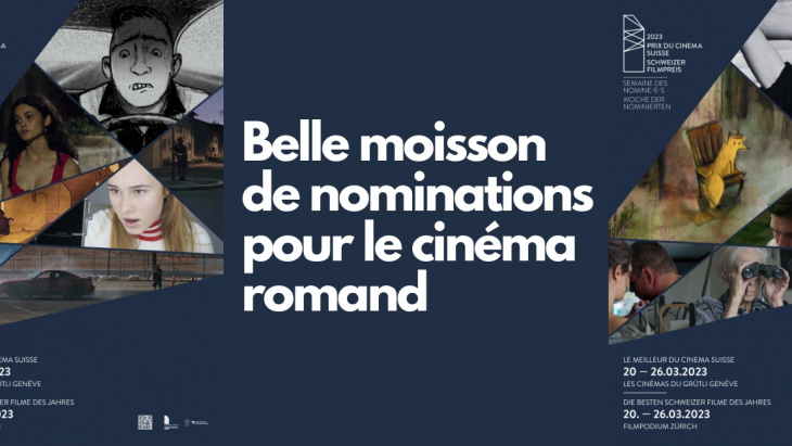 Belle moisson de nominations pour le cinéma romand 