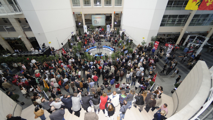 Dépouillement centralisé des élections à Uni Mail.