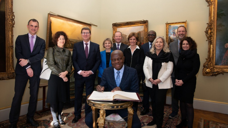 Déjeuner de courtoisie en l'honneur de Monsieur Gilbert F. Houngbo, directeur général de l'Organisation internationale du Travail (OIT), à l'occasion de sa prise de fonction