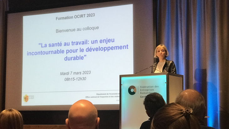 Fabienne Fischer, conseillère d'Etat chargée du département de l'économie et de l'emploi (DEE)
