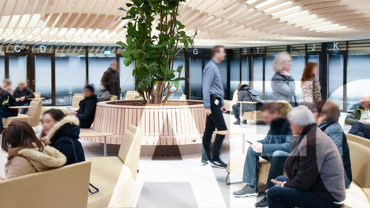 Hall d'accueil de l'Hôtel des finances