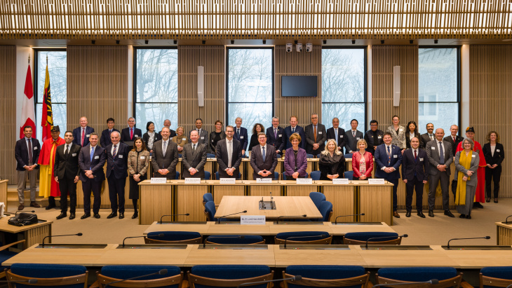 Présentation des voeux du Corps consulaire au Conseil d'Etat