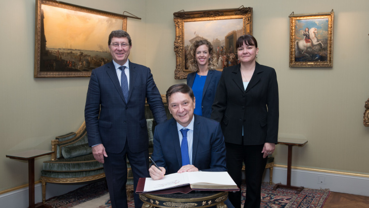 Visite de courtoisie de S.E. Monsieur Bogdan Mazuru, Ambassadeur de Roumanie en Suisse