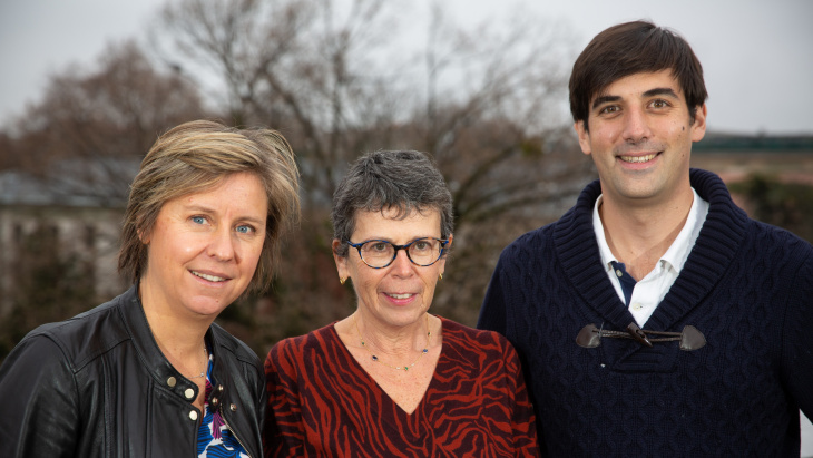 Laetitia Gill, Danièle Castle, Prof. Giuseppe Ugazio (Crédit: UNIGE, Jacques Erard)