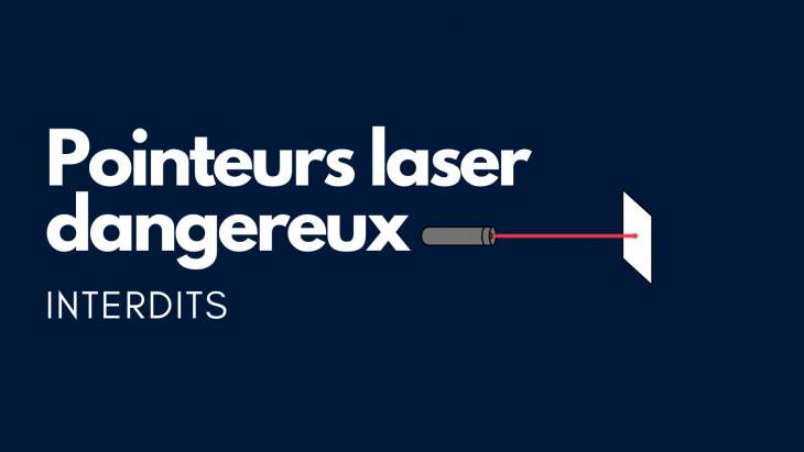 Les pointeurs laser hors classe 1 sont interdits en Suisse. 