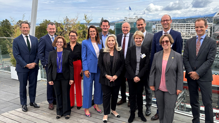 Déjeuner offert à Monsieur Martin Candinas, président du Conseil national, et à Madame Brigitte Häberli-Koller, présidente du Conseil des Etats, à l'occasion de leur visite à Genève