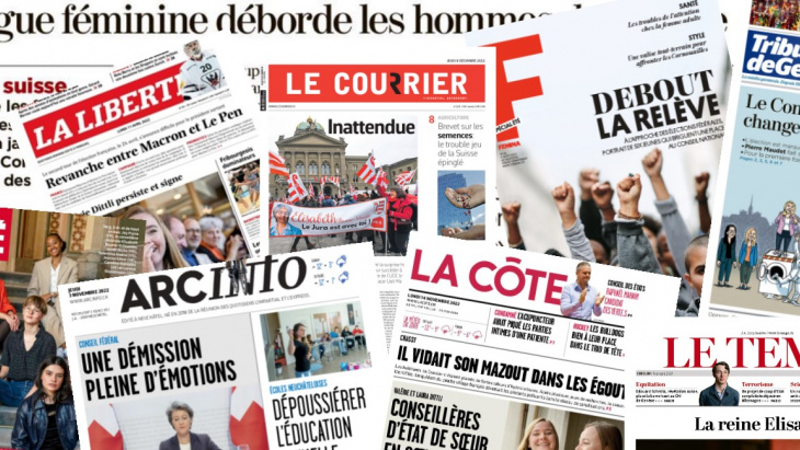 couvertures médias romands