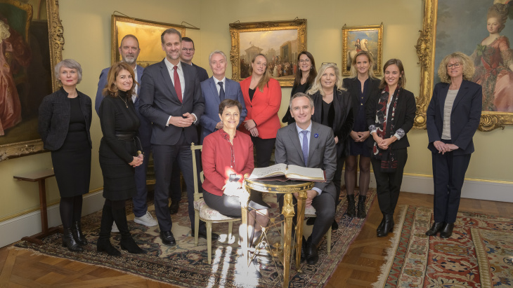 Déjeuner de courtoisie en l'honneur de S.E. Madame Marion Paradas, ambassadrice de France en Suisse et de Monsieur Clément Leclerc, consul général de France à Genève