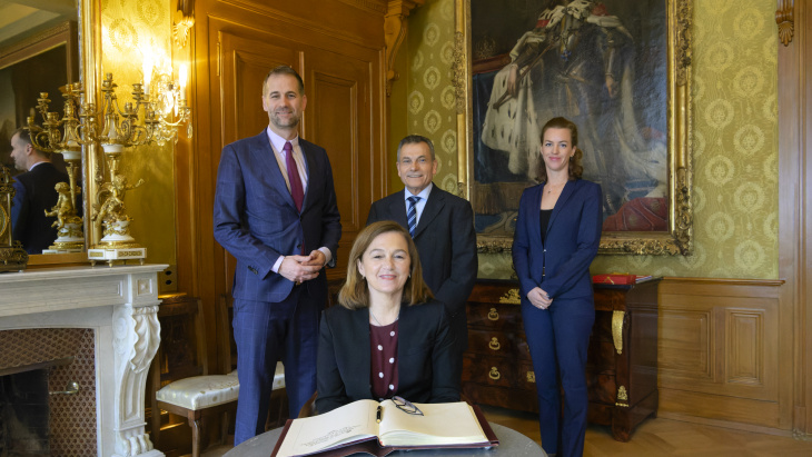 Visite de courtoisie de Madame Maria Leonor Esteves, Consule générale du Portugal à Genève