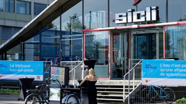 Journée eau en ville du 28 septembre 2023 - Entrée du pavillon Sicli