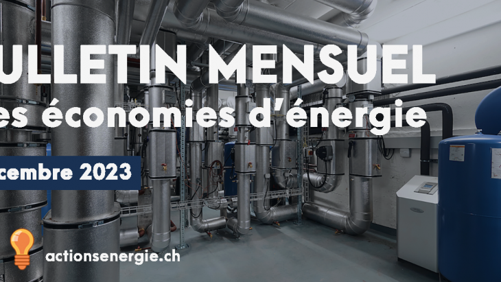 Bulletin mensuel des économies d'énergie - décembre 2023