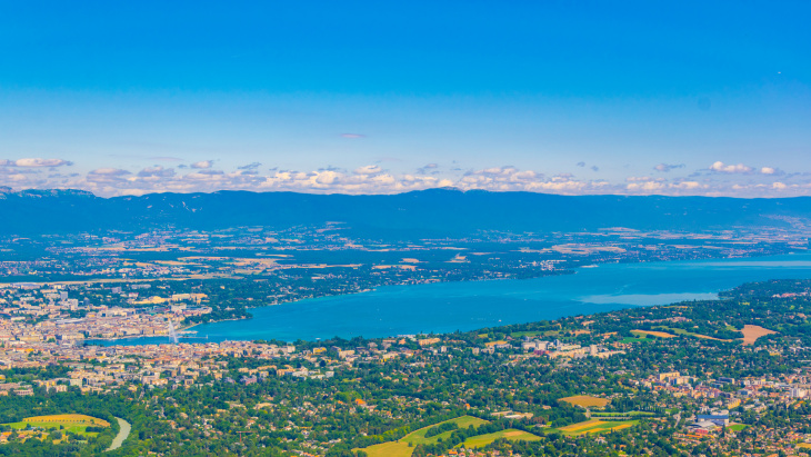 Genève vu depuis le Salève
