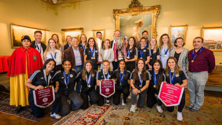 Cérémonie en l'honneur du Servette Football Club CHênois féminin (SFCCF)