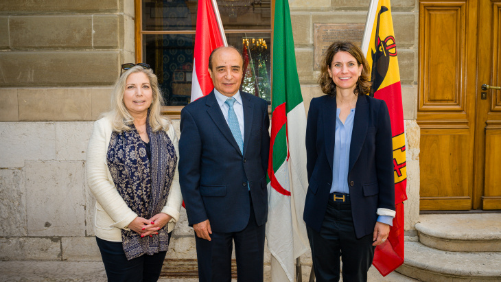 Visite de courtoisie de S.E. Monsieur Rachid Bladehane, Représentant permanent de l'Algérie auprès de l'ONU à Genève