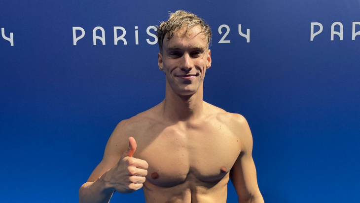 Roman Mityukov, après sa médaille de bronze sur 200m dos