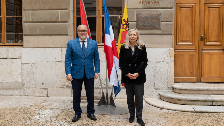 Visite de courtoisie de S.E. Monsieur Pablo Valentín Rosario, ambassadeur de la République dominicaine en Suisse