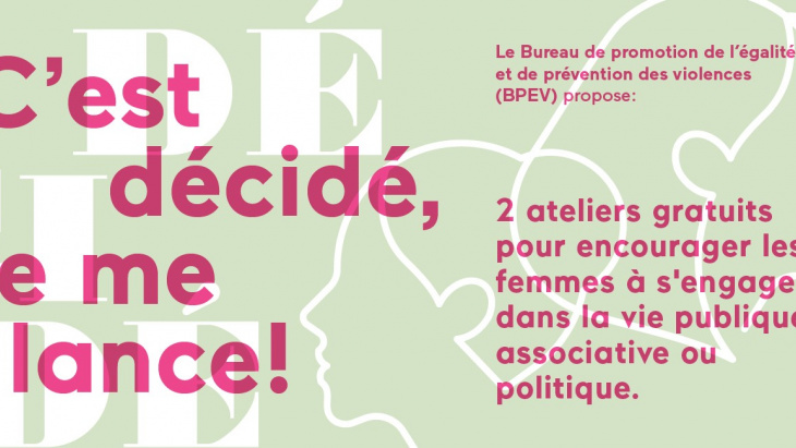 flyer ateliers C'est décidé, je me lance!
