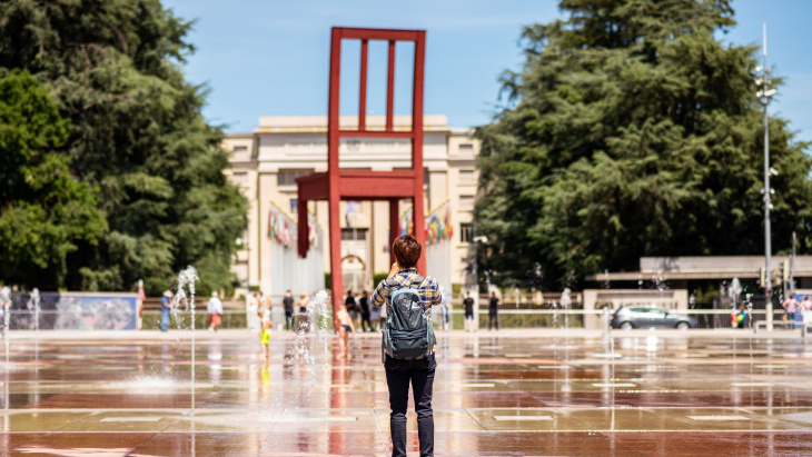 Image de la broken chair aux Nations