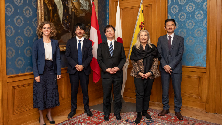 Visitre de courtoisie de Monsieur Akiyuki Hagino, chef du consulat du Japon à Genève 