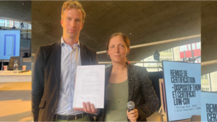 THQMAT : remise du premier certificat Low-COV 