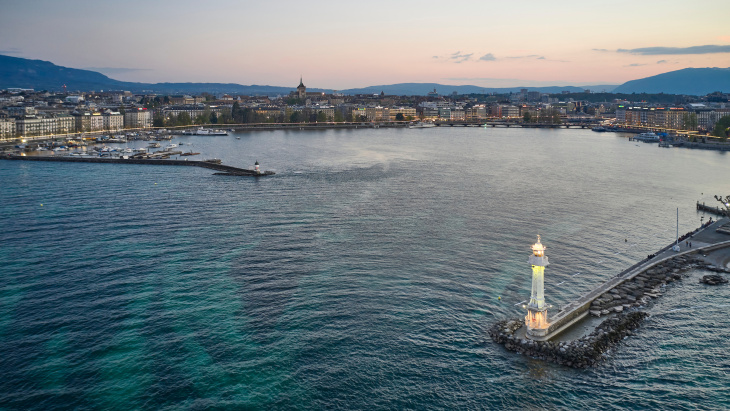 Vue de la rade de Genève (c)Loris Von Siebenthal