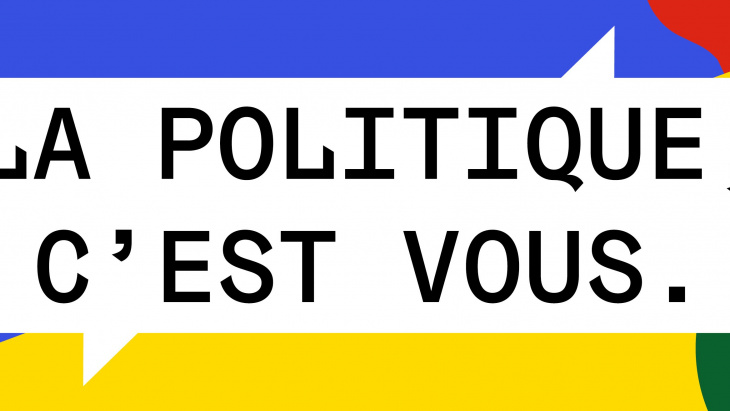 Visuel des « Conseil des habitant-e-s » avec le slogan suivant : « la politique, c'est vous »  