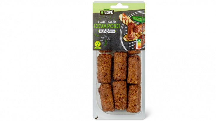 Cevapcici V-Love Plant-Based vendus par Migros