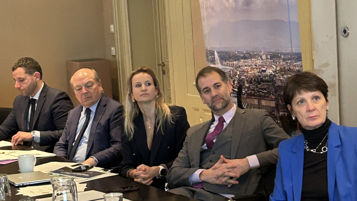 Conférence de presse du 6 février 2025. Photo Etat de Genève