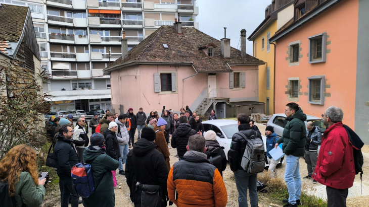 Visite de l'ilot nord à Chêne-Bougeries
