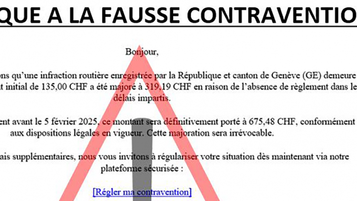 Arnaque à la fausse contravention