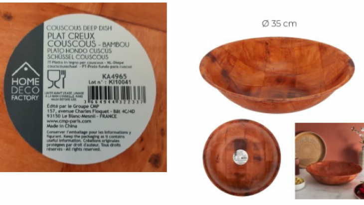 Plat Creu Couscous de la marque Home Deco Factory