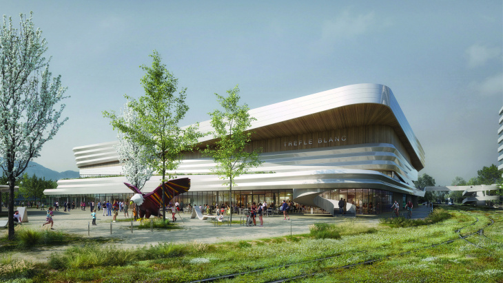 Nouvelle patinoire. Crédit: Chabanne architecte/AER studio