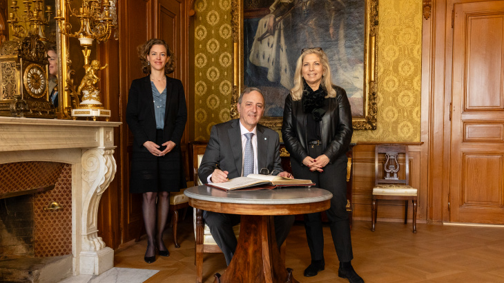 Visite de S.E. Monsieur Gustavo Nerio Lunazzi, ambassadeur de la République d'Argentine en Suisse.