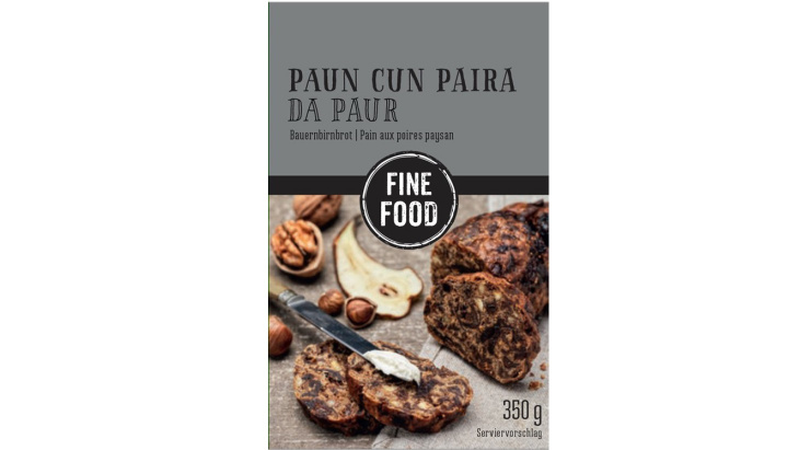 Emballage du pain aux poires paysan de la gamme Fine Food